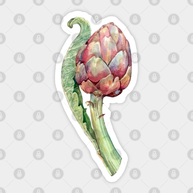 Artichoke flower Sticker by SlieptsovaArt